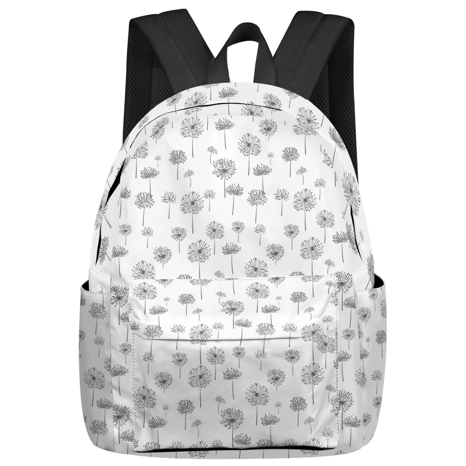 

Hand Drawn Dandelion Plant Backpack School Bags for Teenagers Students Laptop Bag Women's Casual Travel Backpack