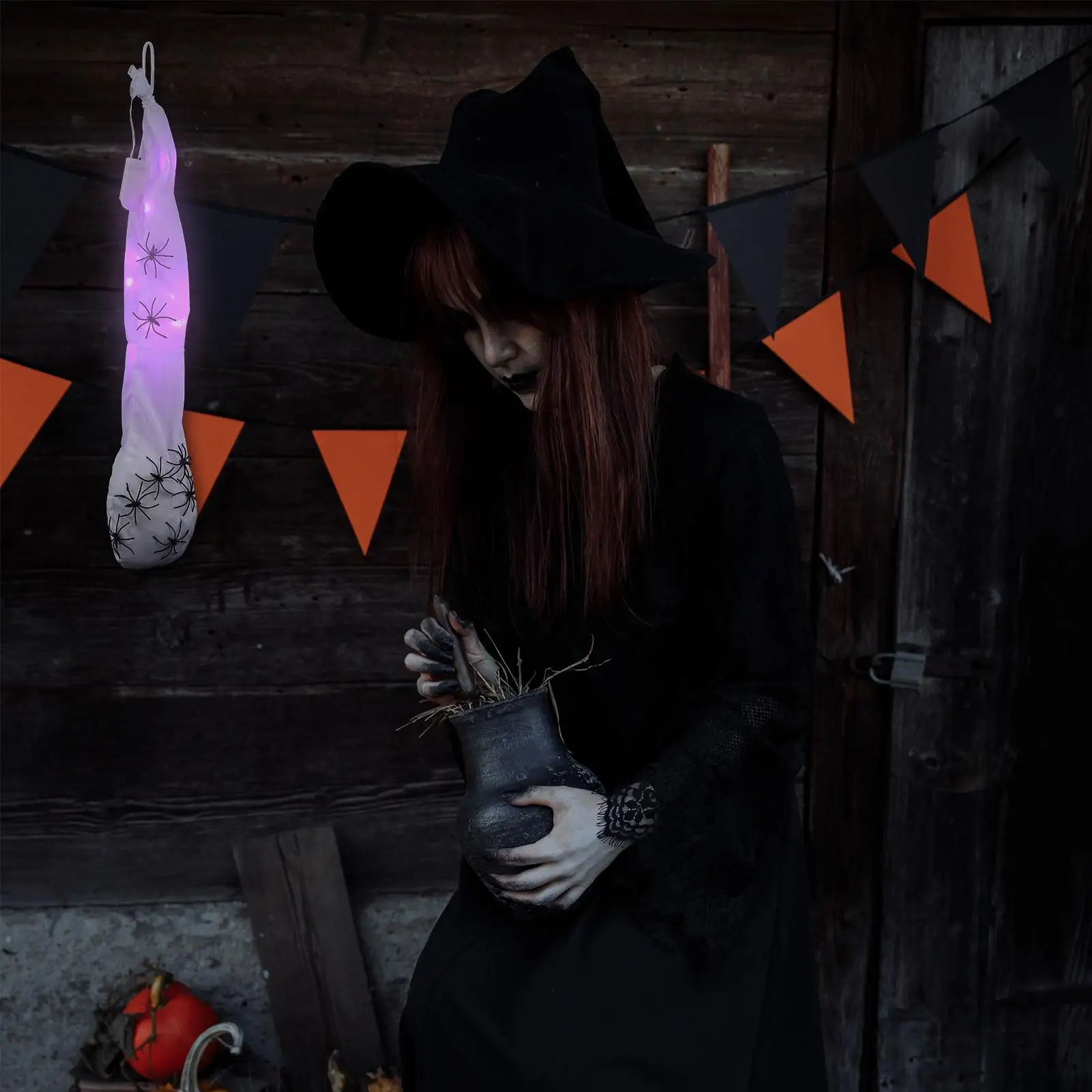 Spider naments Halloween Decorations Hanging Props Premium Materials Strong Durable Plastic Adornments Home Party