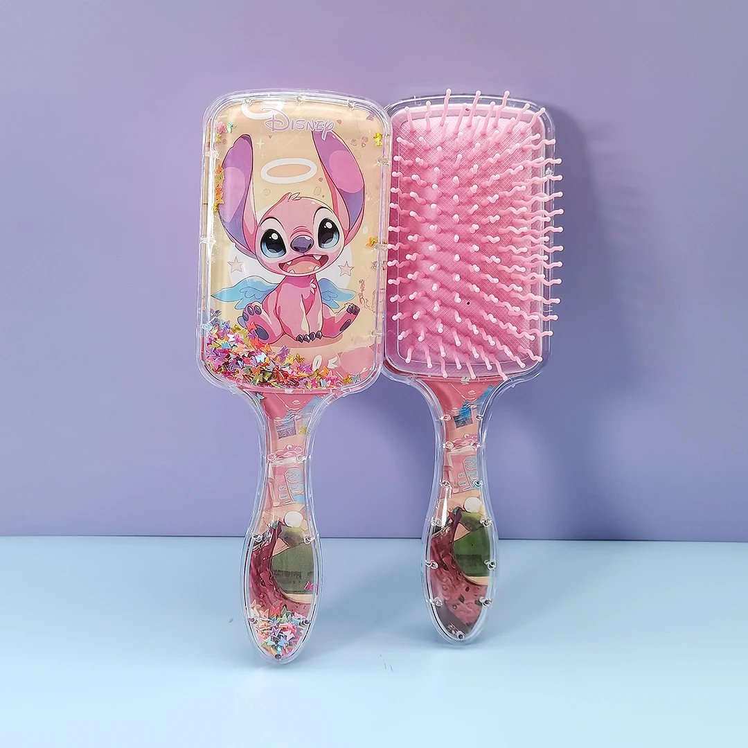 شخصيات كرتونية ديزني غرزة الدمى مشط الكرتون وسادة هوائية مشط Kawaii الاطفال الشعر كيس الهواء مشط Kawaii غرزة الفتيات اللعب الهدايا