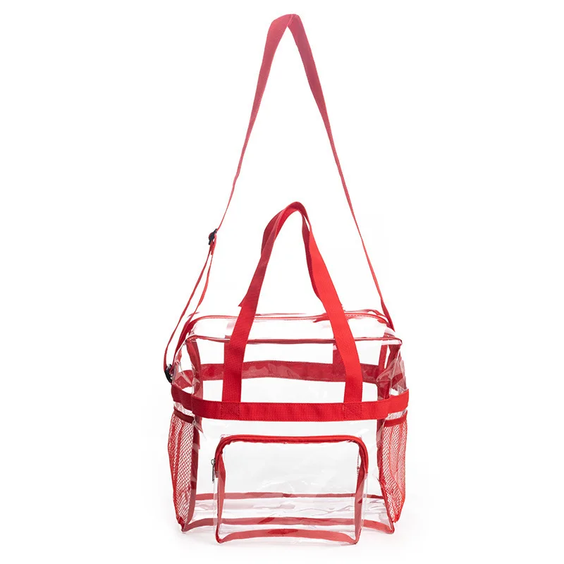 Waterproof Crossbody Bag Transparent Pvc Shopping Bag Clear Tote Bag Modern For Cosmetic Storage Toiletries Outdoor