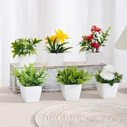 1 SET (6PCS) Simulated Plant Potted Plants, Placed on The Desk, Foyer, Garden, And Courtyard of Business Offices