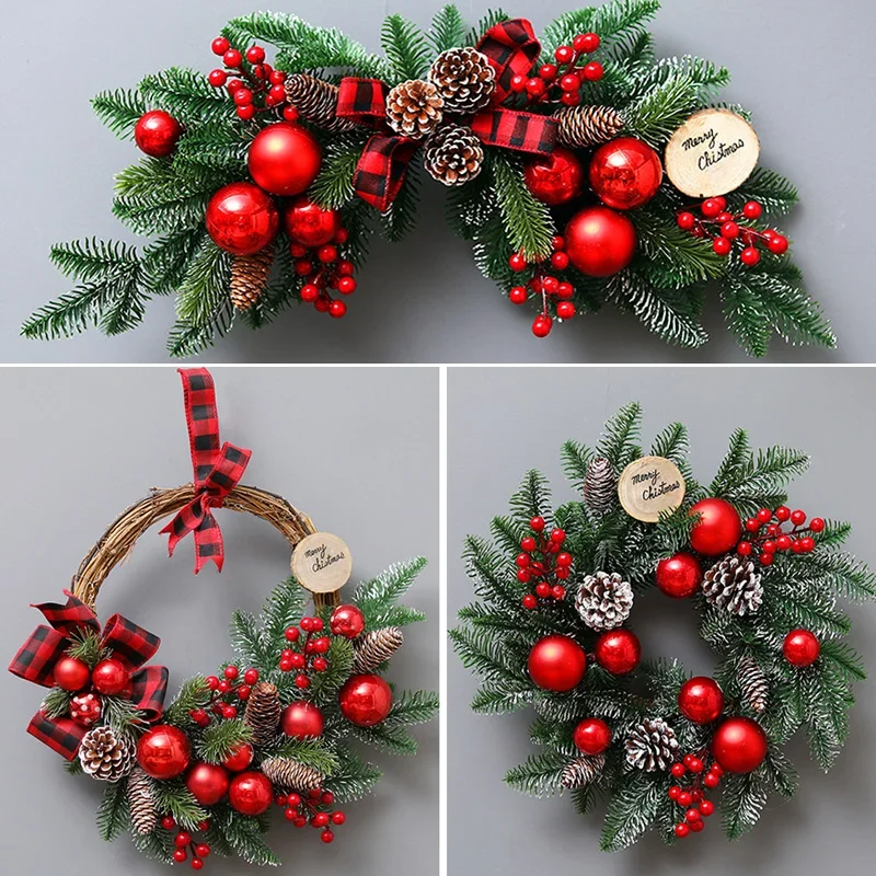 

Christmas wreath rattan Christmas ornament rattan rattan