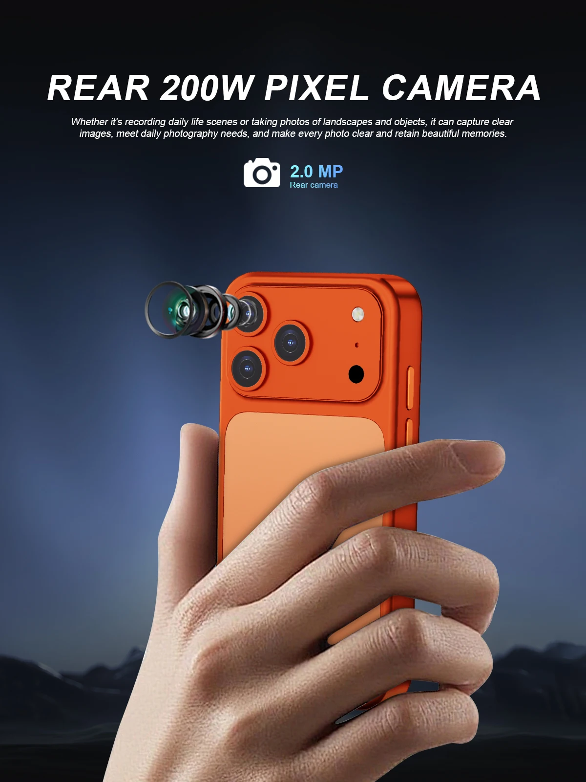 SERVO Mini Pocket Smartphone 4G LTE 4.0" HD Display Android 12 Dual SIM 3GB RAM 64GB ROM Face Unlock WiFi GPS Small Mobile Phone
