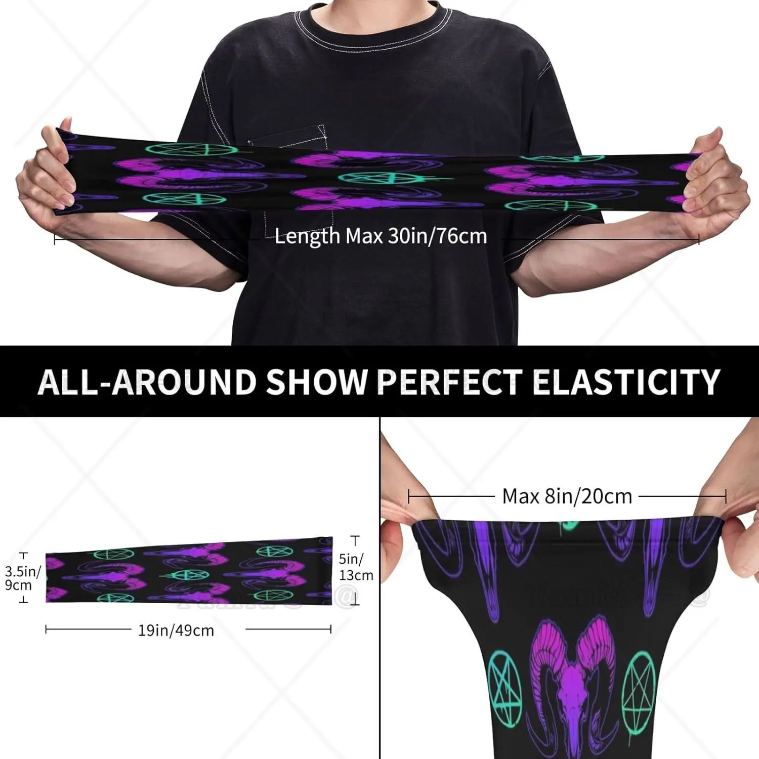 Texas Native Wheel Cow Skull Arm Sleeves UV-Schutz Sonne Unisex Sport Ice Silk Sleeves