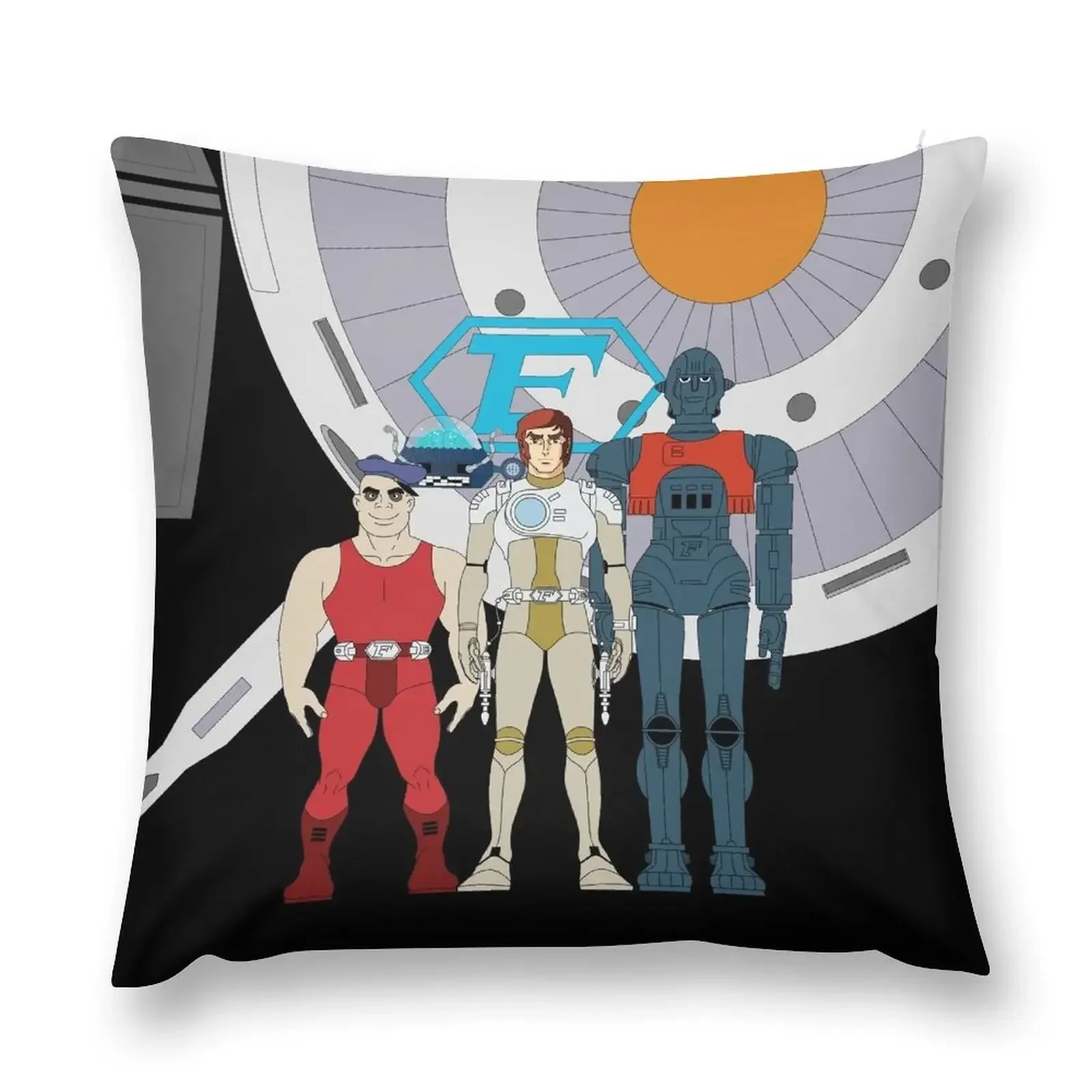 Captain Future Crew (Comet version) Throw Pillow Anime New year Decorative Cushions pillow