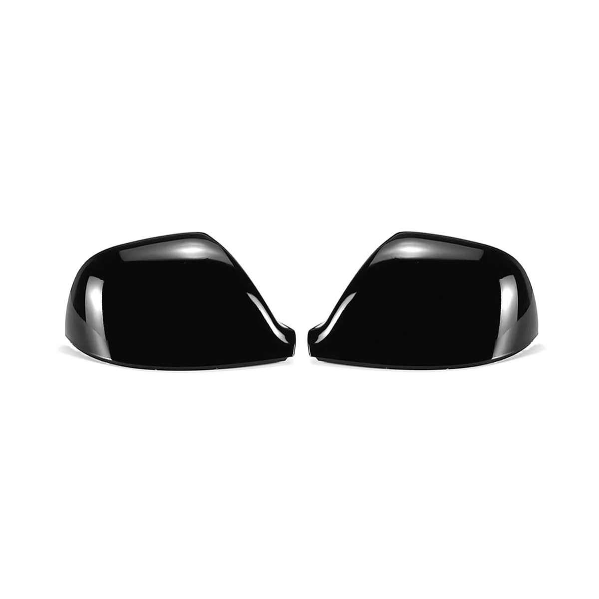 Car Bright Black Side Rearview Mirror Cap Cover Mirror Cover Direct for VW Transporter T5 T5.1 2010-2015 T6 2016-2019