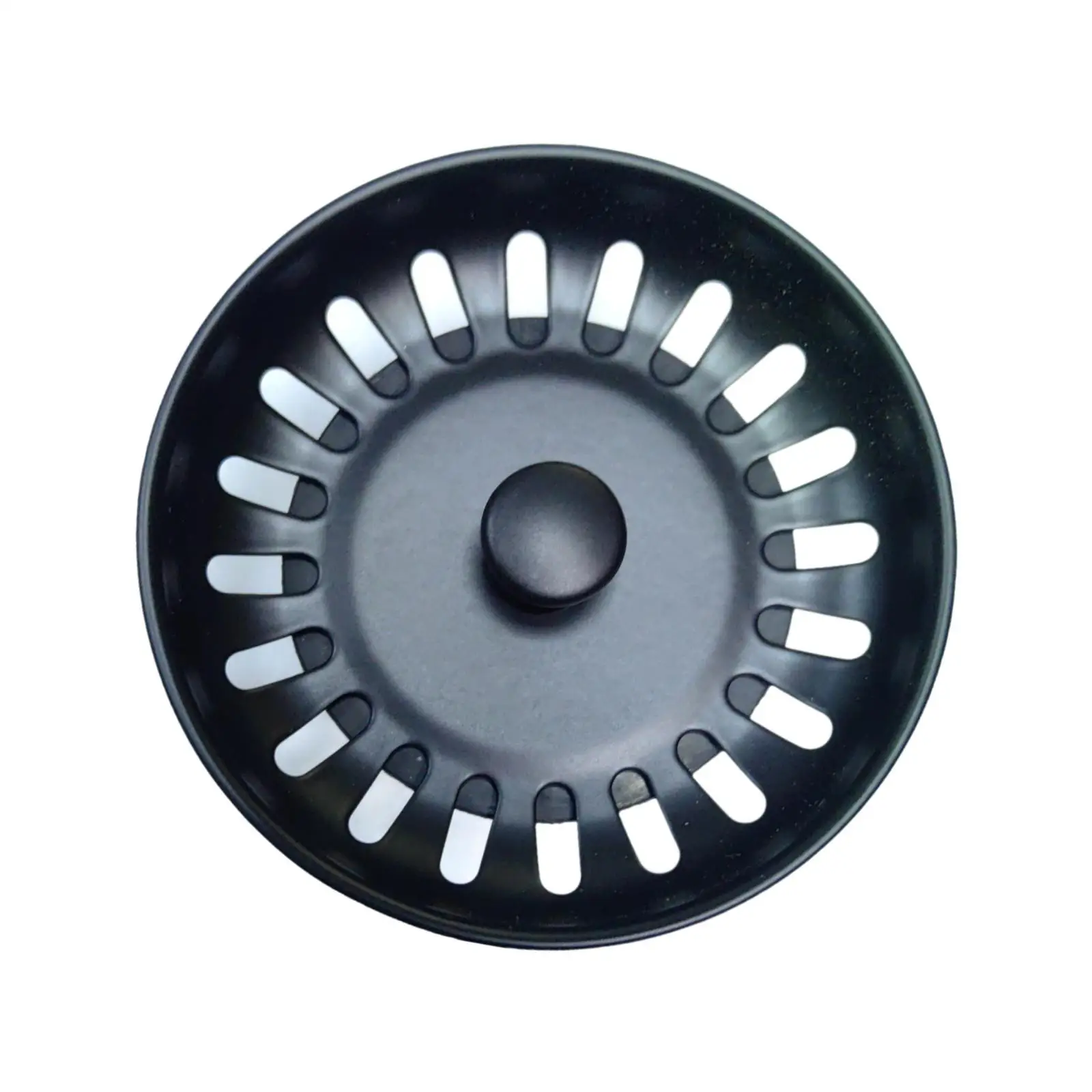 6xKitchen Sink Drain Strainer Anti Clogging Hair Catcher Household Replacement Black