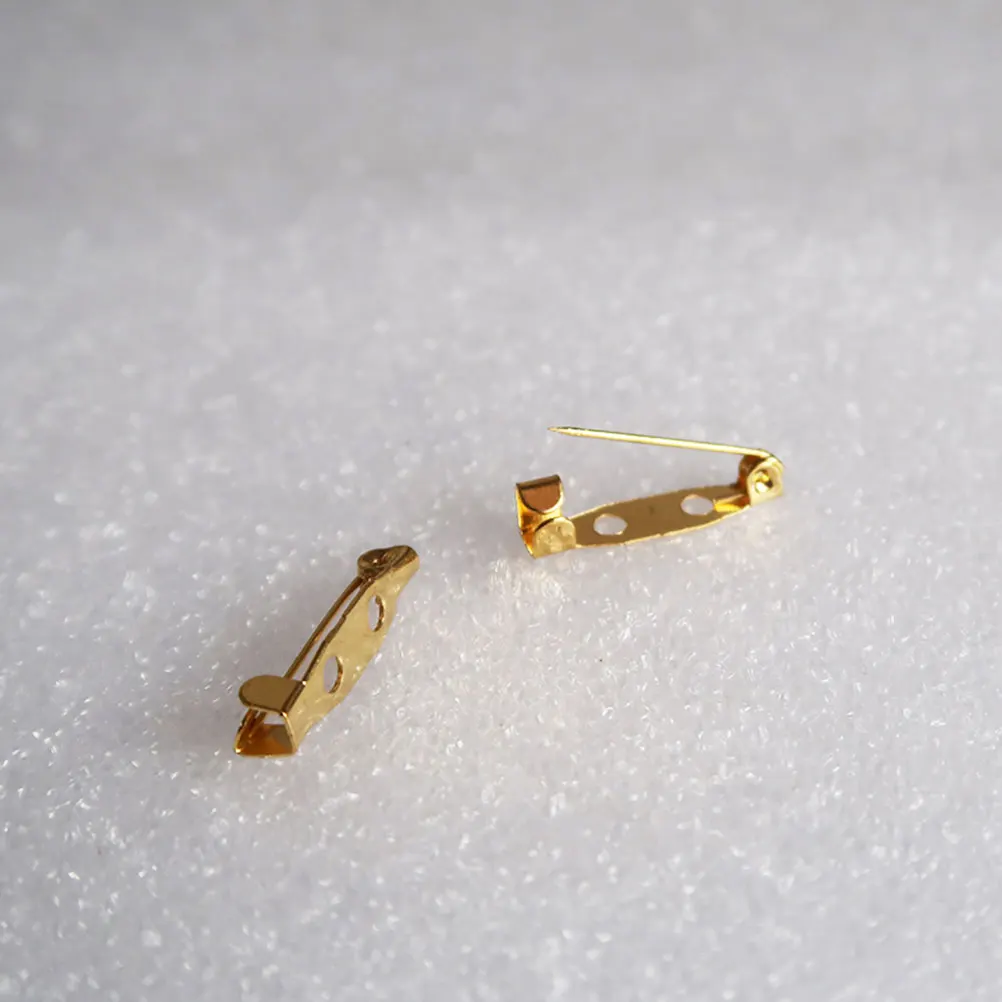 

200 Pcs Safety Brooch DIY Jewelry Making Bar Pins Clasp Heavy Button Hat for Badge Crafts