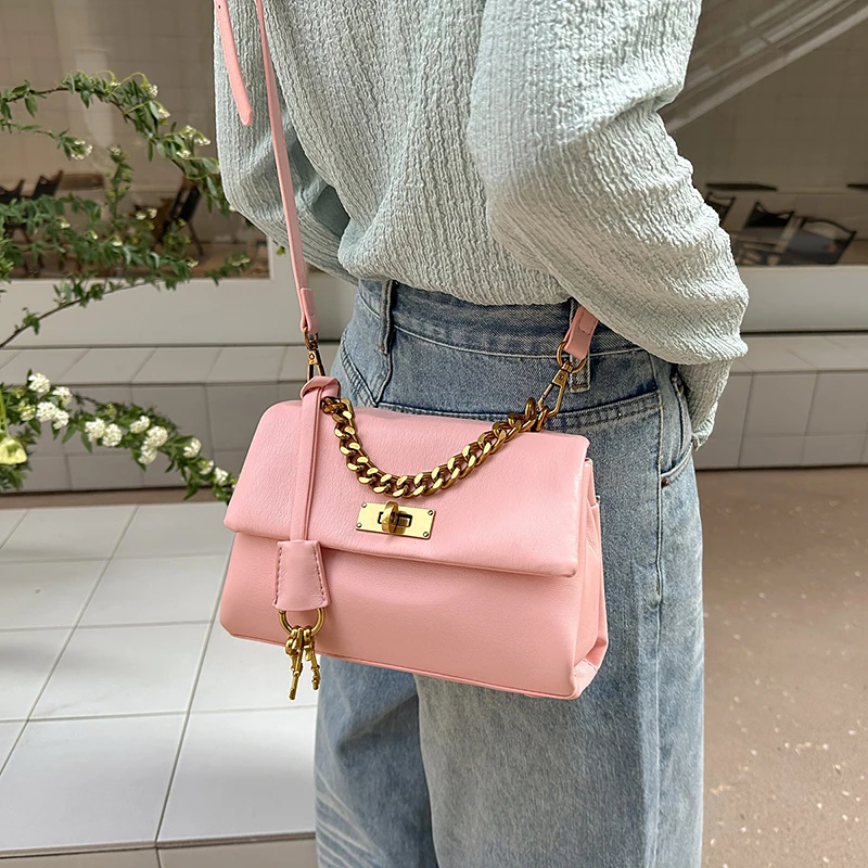 

Popular Classic Elegant Leather Women's Crossbody Bag Shoulder Messenger for Ladies Luxury Fashion Brand
