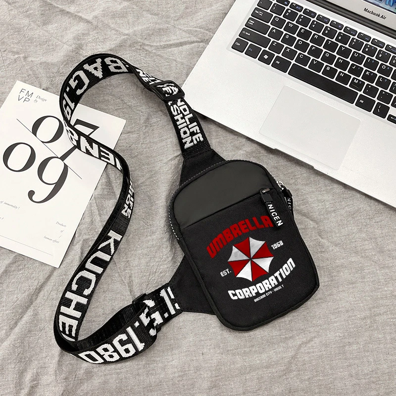Resident Evil Sports Chest Bag Men Small Mobile Phone Anime Messenger Bags women Waist Bags Multi-Function Carry-on Bag Gift view 6