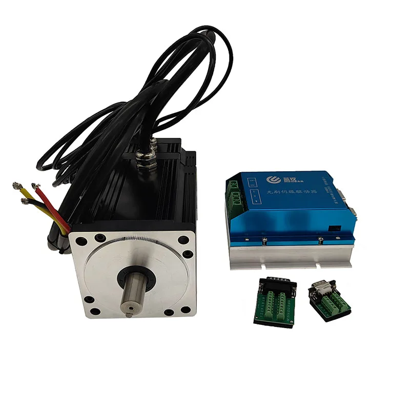 110mm 48V 1500W Brushless DC Motor with brake and intelligent motor controller