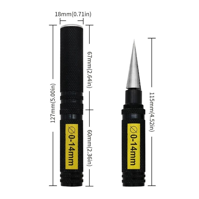 Perforatrice in metallo per HSP 1/10 Auto Shell Body Alesatore Punte 0-14mm 80105 Dropshipping