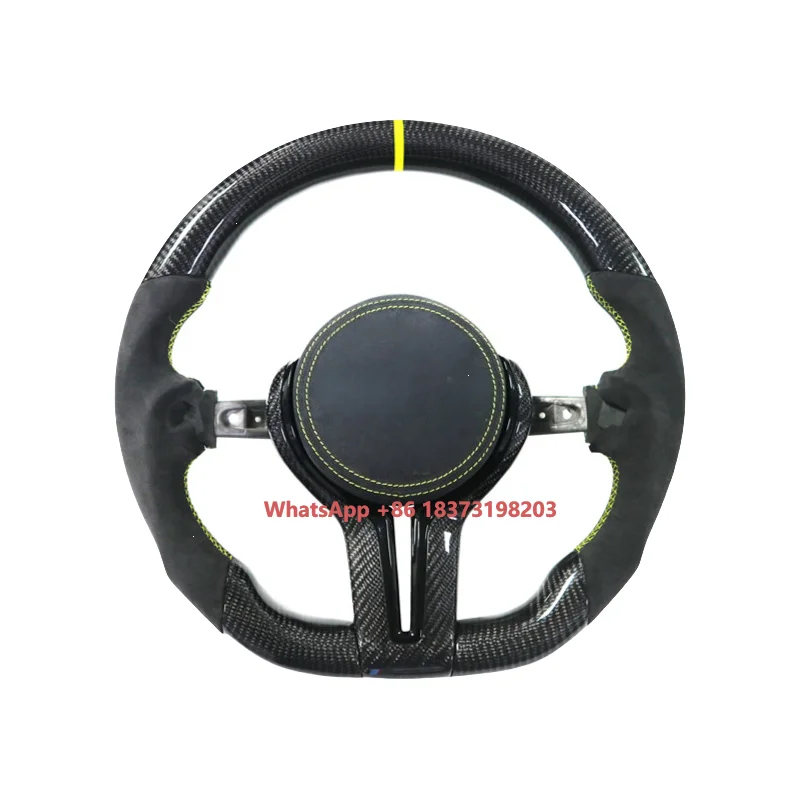 

High Performance Carbon Fiber Steering Wheel for F Chassis Sport Sedans Custom Texture Anti Slip Grip Racing Design Durable