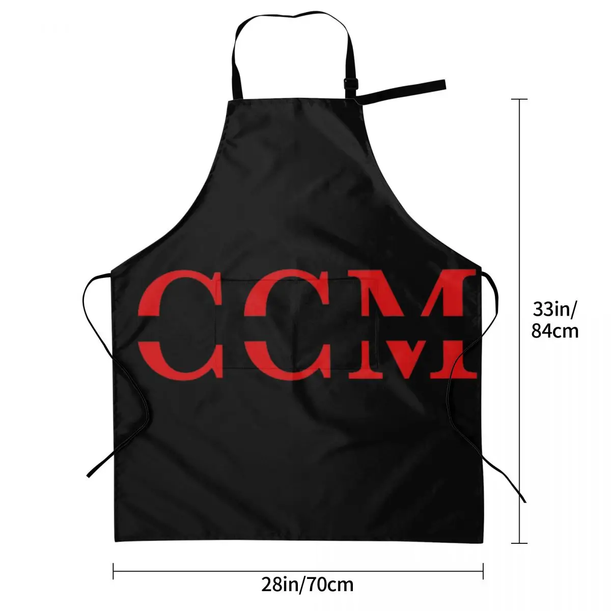 CCM Retro Ice Hockey Logo Aprons Chef Cooking Baking Tablier Sleeveless Bib Kitchen Cleaning Pinafore for Women Men Painting