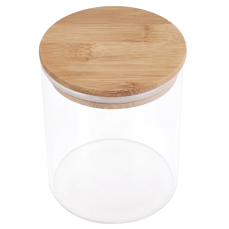 Y51A-حاويات تخزين المواد الغذائية الزجاجية مع أغطية برطمانات تخزين المواد الغذائية الزجاجية الكبيرة لبار القهوة والشاي والسكر (27 أونصة سائلة)