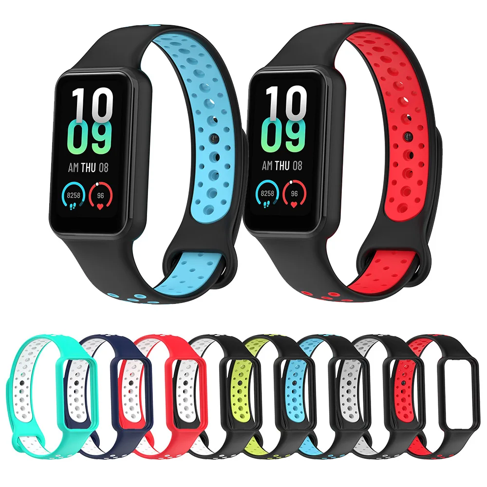 Weiches Silikonarmband für Redmi Band 2 Uhrenarmband für Xiaomi Band 8 Aktives Armband Smart Armband Ersatz atmen Gürtel