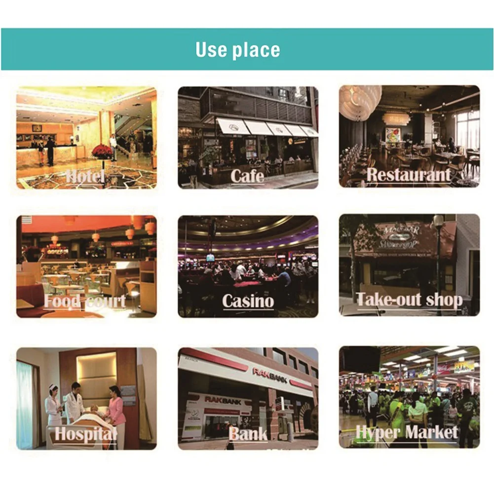 Sistema di Chiamata Wireless per Camerieri Qy-Wireless con Pulsante di Chiamata e Display LED per Ristoranti, Caffè, Bar e Servizio Clienti