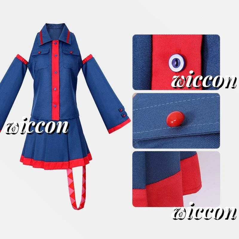 

Kasane Teto Cosplay Blue Anti Gravity Wig Performance Suit Halloween Carnival Party Outfit for Women