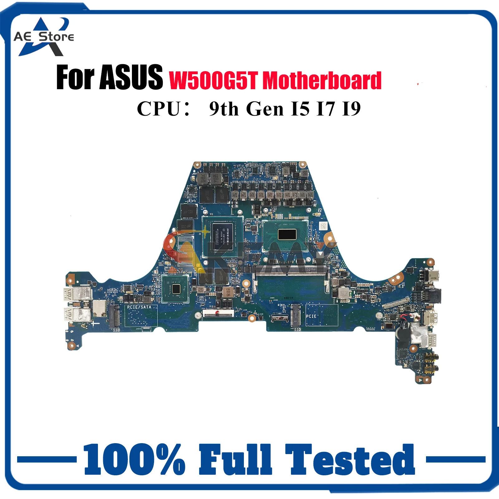 

W500G5T Материнская плата для ноутбука ASUS ProArt W500G5T W500G Материнская плата для ноутбука с процессором I5 I7 I9 100% тестирование ОК быстрая доставка stk