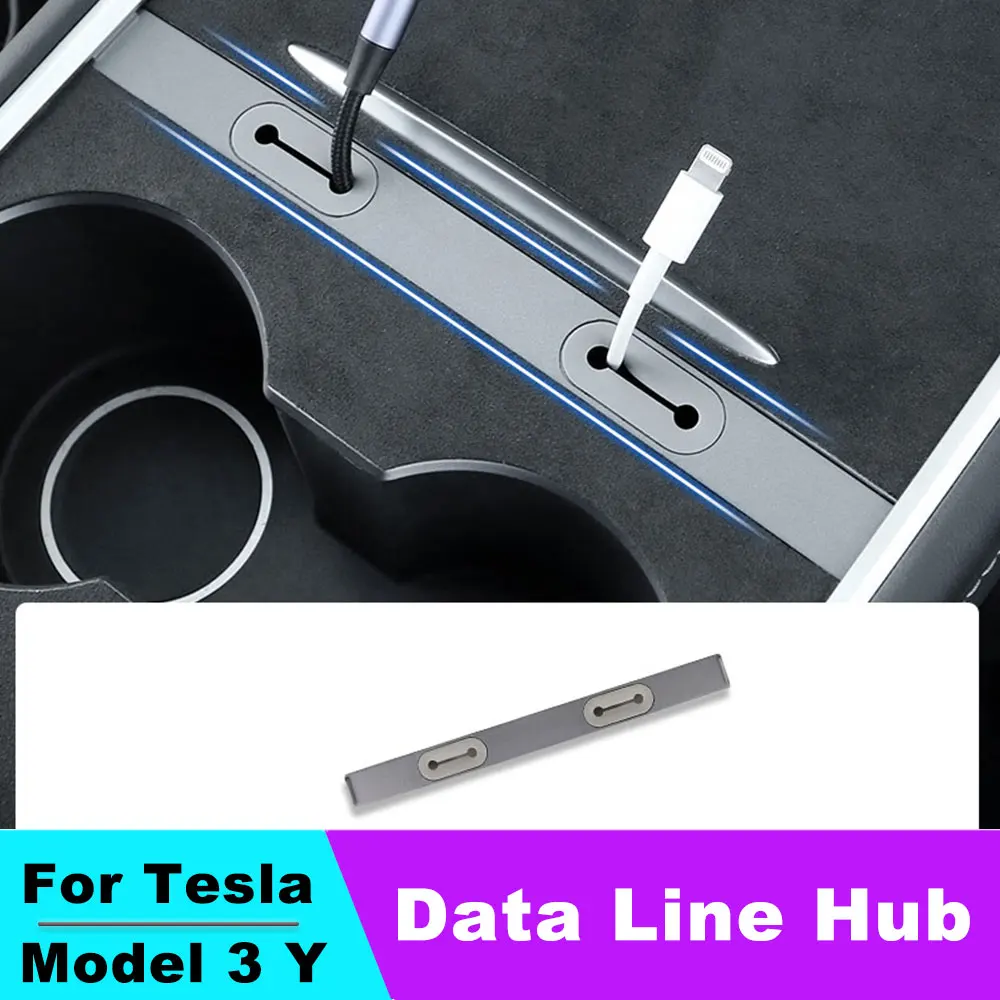 

Central Control data line hub For Tesla 2020-203 Model 3 Model Y Organizer Docking Station USB Hub Decoration Accessories