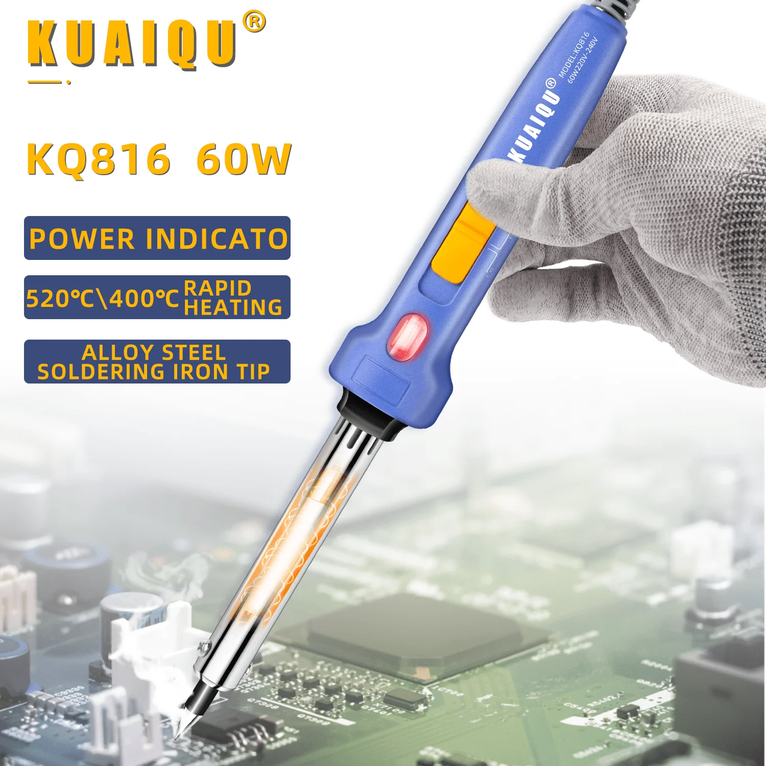 Regolazione saldatore 60W 90W temperatura temperatura digitale strumento di riparazione per saldatura elettrica 220V spina ue punte per matita termica in ceramica