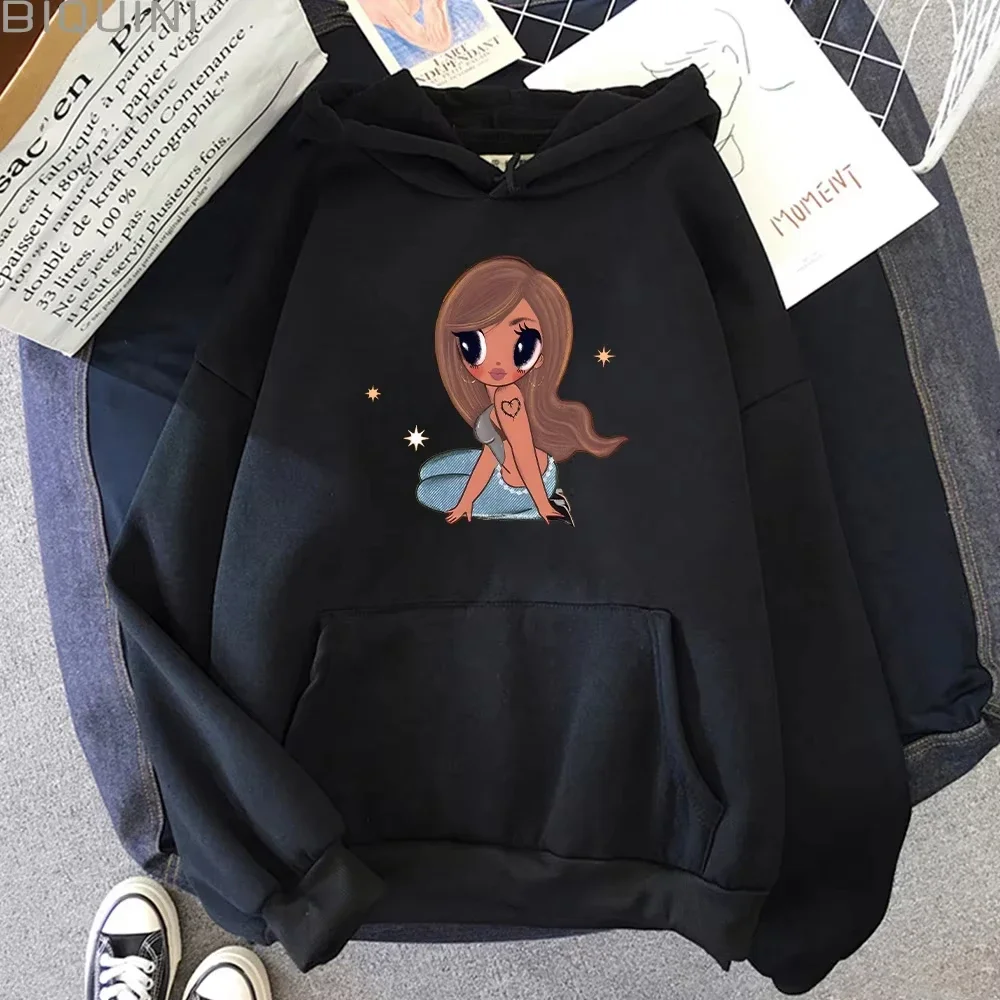 2025 Karol G Nuove felpe 2025 Moda grafica stampata Felpa da donna Y2K Casual Harajuku Streetwear Pullover con cappuccio Taglio unisex