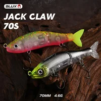 BLUX  JACK CLAW 70S Joint Swimbait 70mm 4.6g Sinking Minnow Wobbler Fishing Lure Artificial Hard Bait Single Hook for Bass Trout 3