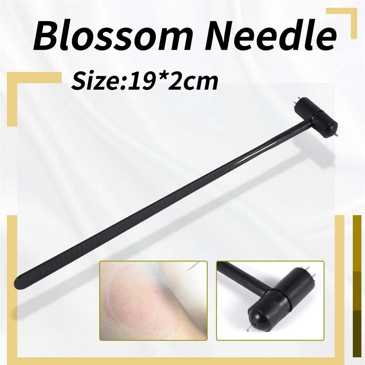 T27C Traditional Chinese Double Head Plum Blossom Needle Skin Seven Star Needle Blood Needle Cupping Acupuncture Treatment