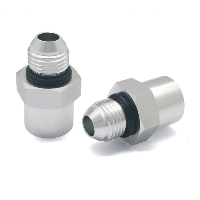 Car Accessories Aluminum AN6-M14X1.5 Threaded Adapter Coupling with O-ring 5