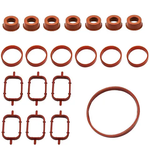 20Pcs Car Parts Accessories Intake Inlet Manifold Gasket Seal Kit For BMW M47 M57 E46 E53 E60 E63 E65 E87 E90 E91