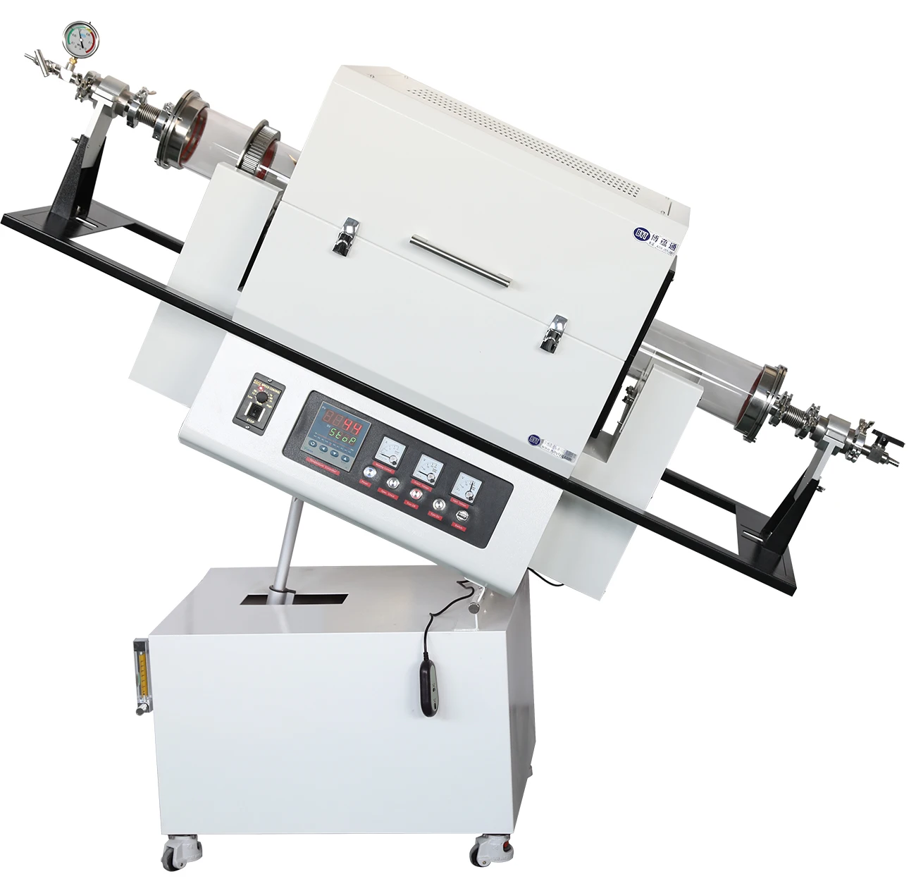 High Temperature Lab Tilting Rotary Tube Furnace Atmosphere Vacuum Quartz Tube Furnace for Sintering or Activated Carbon