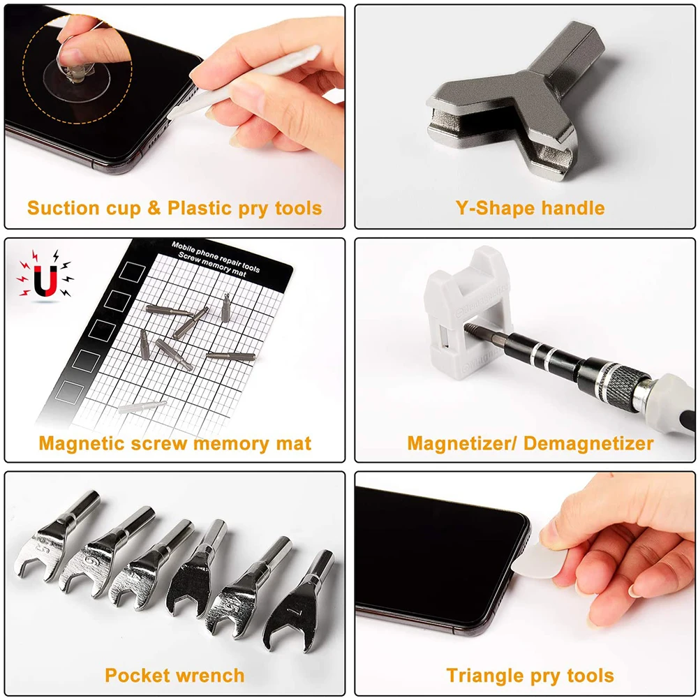 Screwdriver Set Precision Magnetic Screw Driver Bits Torx Hex Bit Handle Mobile Phone Repair Screwdrive Kit Hand Tools