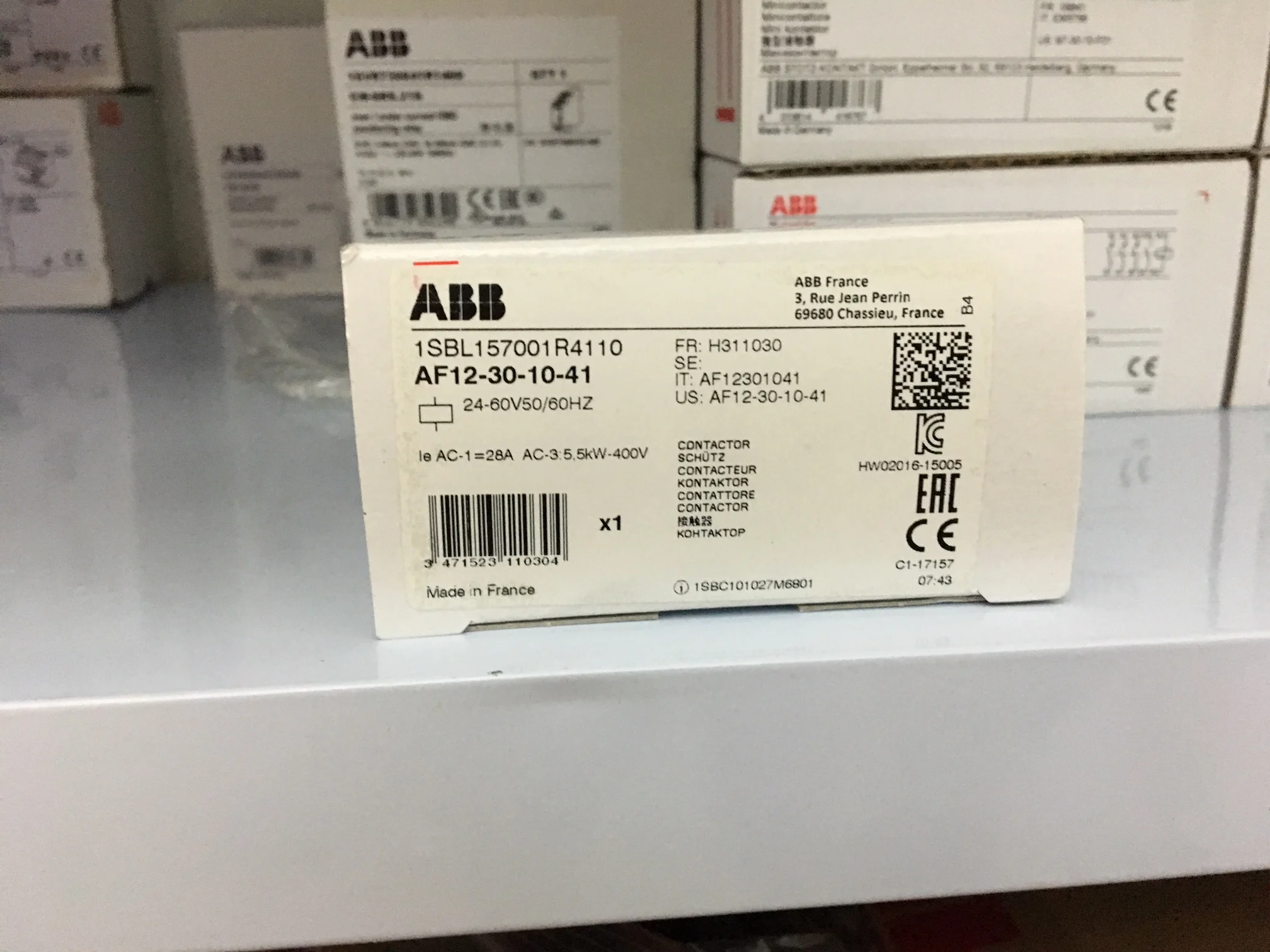 Original Genuine ABB Contactor, Special Model AF16- 30-10-41/AF16- 30-01-41