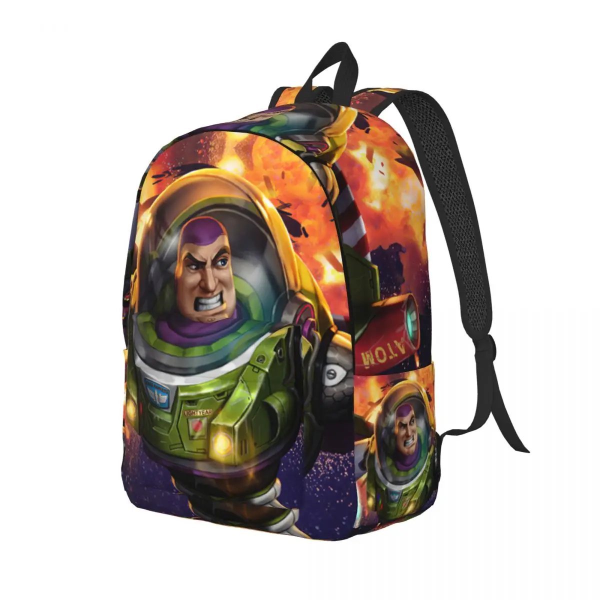 Camping Buzz Lightyear Multi Compartment Versatile Disney Toy Story Buzz Lightyear Handbag High School Students Bookbag Birthday