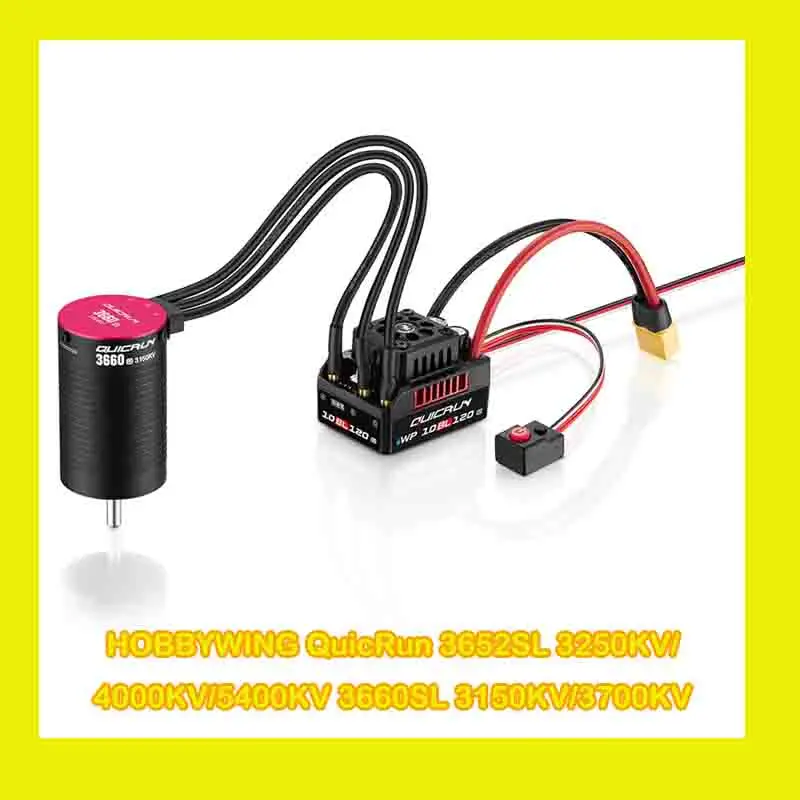 

HOBBYWING QuicRun 3652SL 3250KV/4000KV/5400KV 3660SL 3150KV/3700KV G2 Бессенсорные бесщеточные двигатели 2-3S для 1/10 1/8 RC Car Buggy