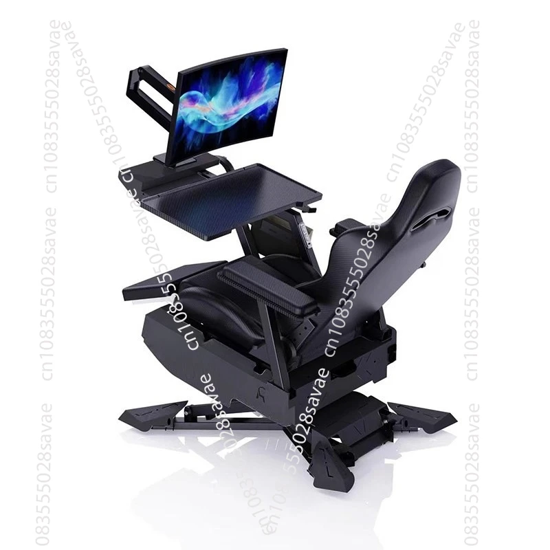 Ergonomic Excellence  Gaming and Office Chair Computer Reclining  Gaming Chair (Exclude 2 Monitors)