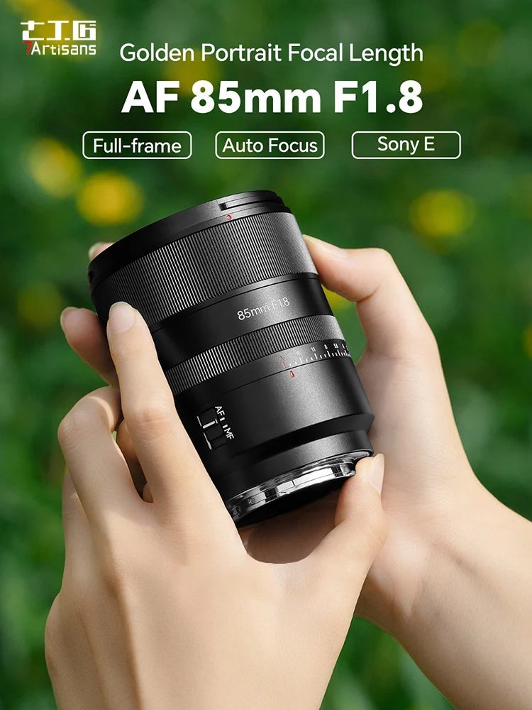 7artisans AF 85mm F1.8 Auto Focus STM Full Frame Large Aperture camera Lens for Sony E-A7R A74 A7R4 A7C A6600 Nikon Z Z7II Z6II