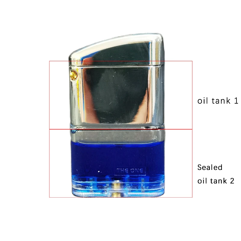 New Internet Celebrity Windproof THE ONE Galaxy Kerosene Lighter with Transparent Visible Oil Tank Available for Wholesale