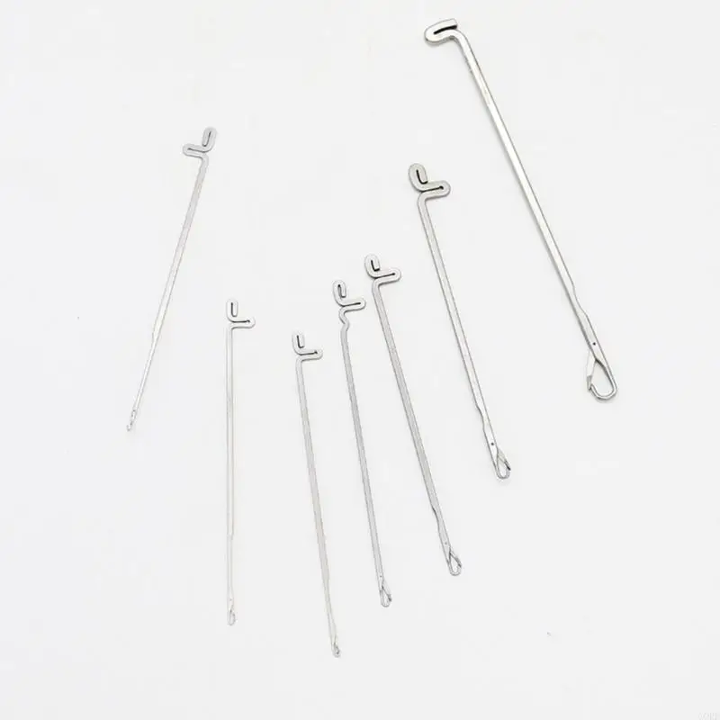 100 Pcs Latches Hook Serging Hook Three-Way Crochet Bracelets Needle Sewing Needle Knitting Tool Handmade Beading Tool