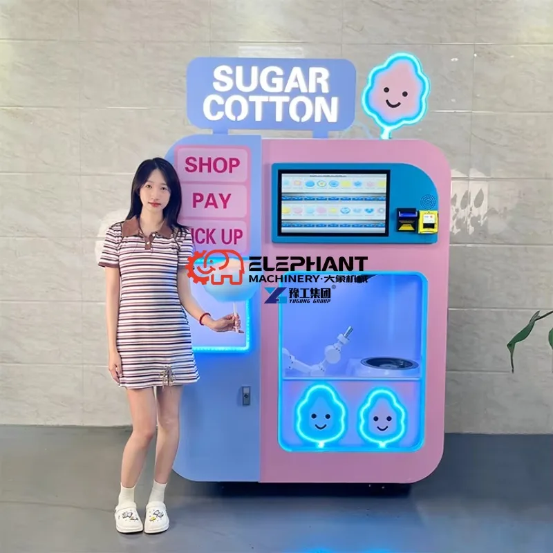 Professional Cotton Candy Machine, Supports Multiple Payment Methods, Suitable for Shopping Malls, Supermarkets