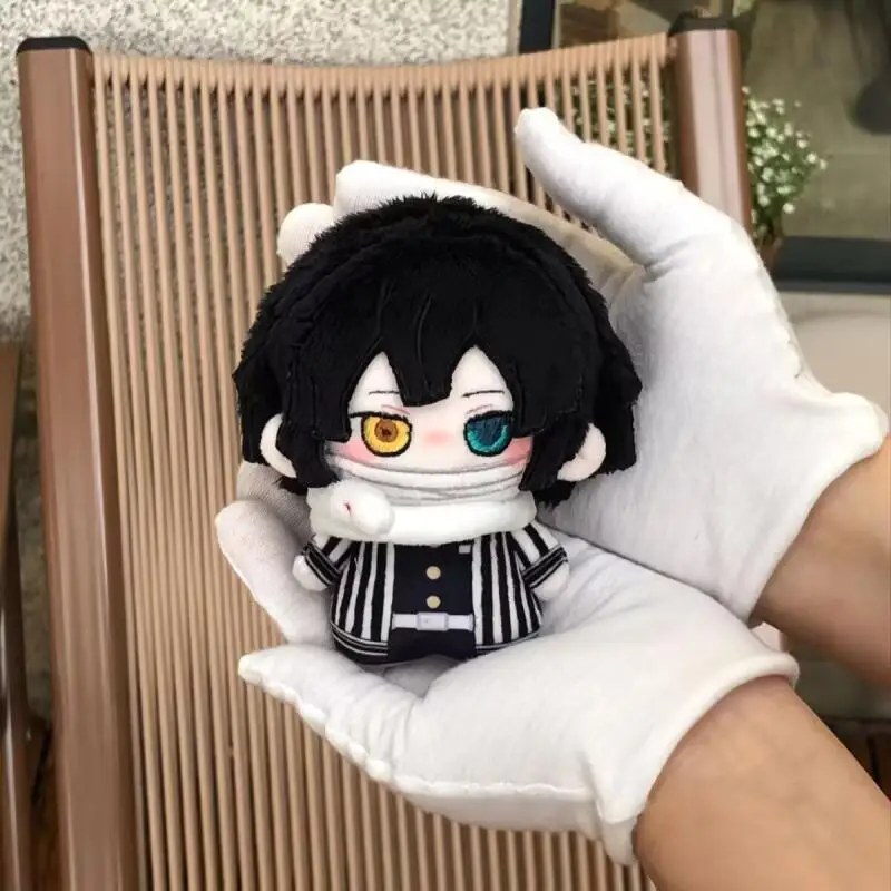 Demon Slayer Kimetsu No Yaiba Mitsuri Kanroji Anime Q Version Nuigurumi Doll Palm Toys Desktop Decoration Couple's Birthday Gift