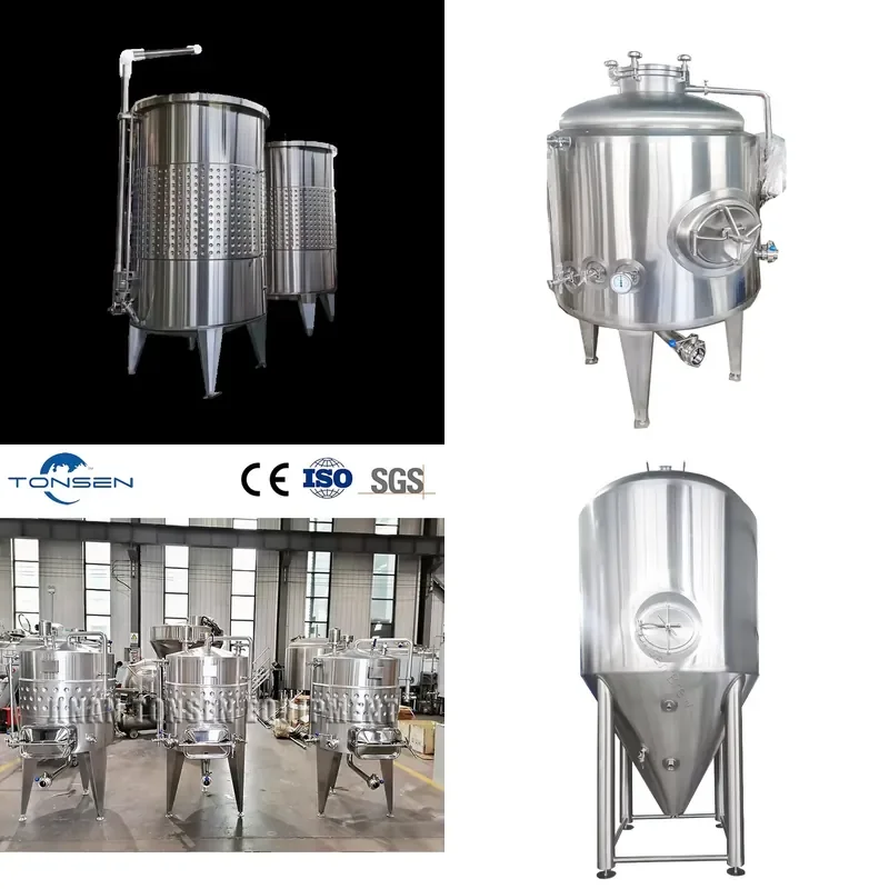 2026 CE Pressurized Conical Fermenter Unitank Beer Wine Fermenting Tank for Sales 500L 1000L 1500L 2000L