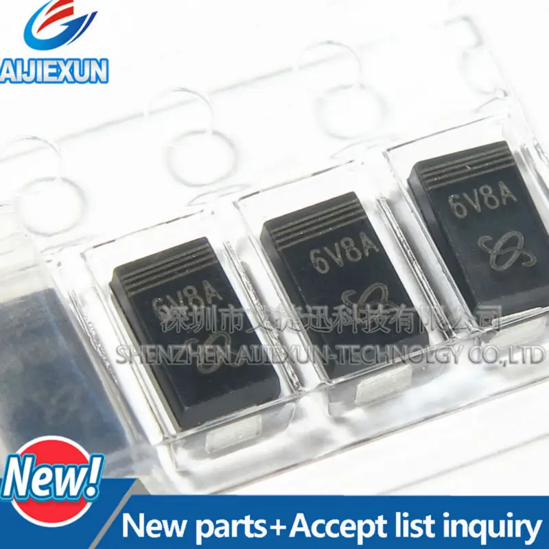 100 Stück Diode TVS-6.8V SMA 6V8A Neu und original