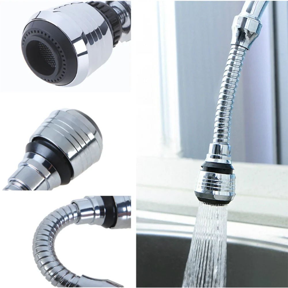 Grifo de cocina con boquilla de alta presión para ahorro de agua, adaptador de rociador para fregadero de baño, accesorios giratorios para ducha