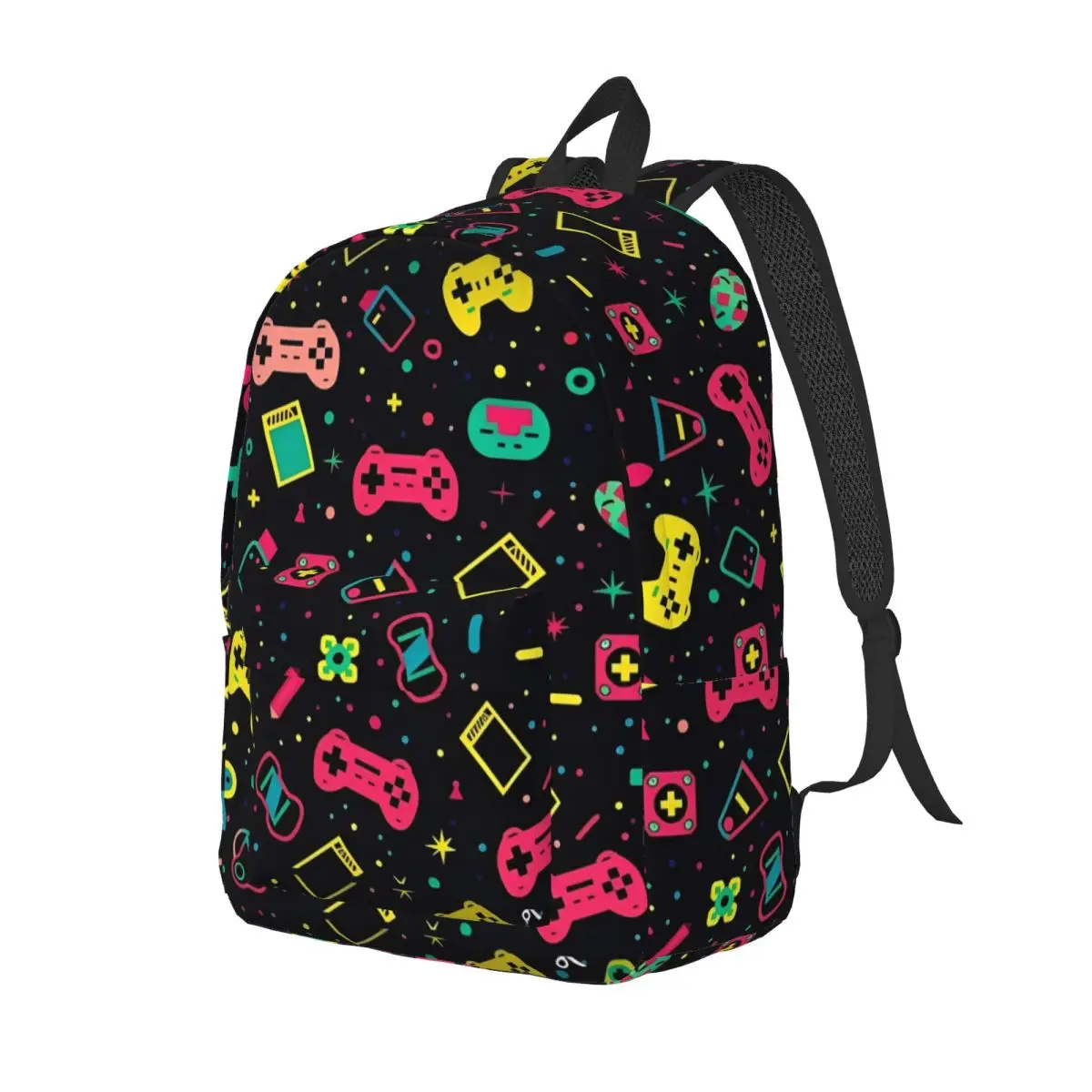 Video Game Gaming Controller Teenage Backpack Sports High School Hiking Travel Daypack for Men Women College Shoulder Bag