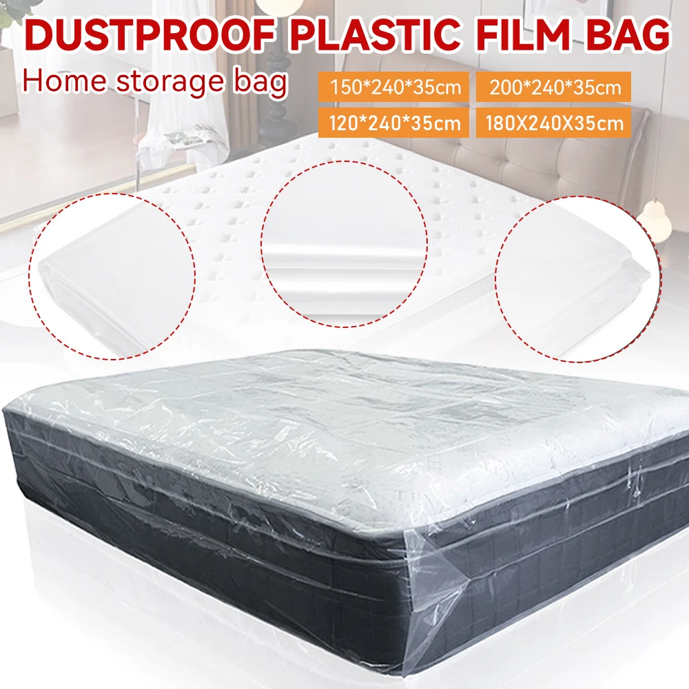 Mattress Plastic Packaging Bag Dustproof Moisture-proof Cover Moving House Protective Case Mattress Storage Cover Protector