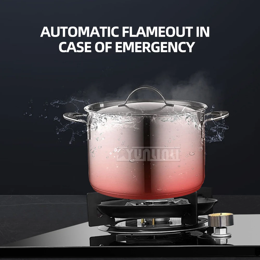 Energy-Saving Gas Stove Liquefied Natural Gas Burner Household Kitchen Embedded Double Cooktop