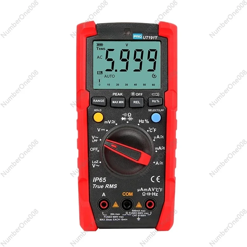 UNI-T UT191T Industrial Digital Multimeter Professional True RMS Peak Value Measurement Auto Manual Electrical Tester