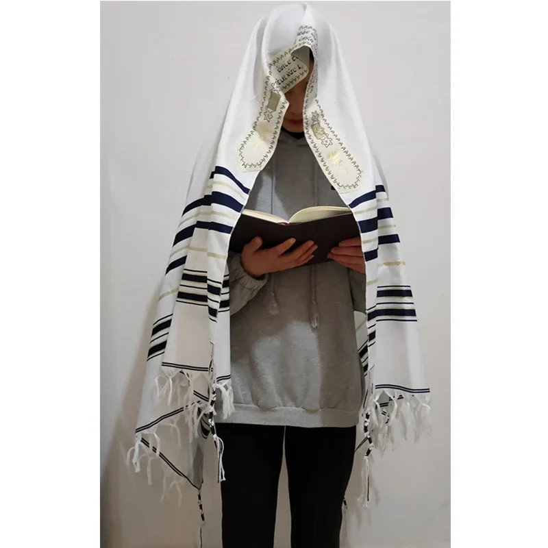 Tallit Prayer Shawl Israel Plus Size Polyester Talit Bag Tallis Israeli Praying Scarfs Priez Wraps Prayer Shawl Talis Jewish