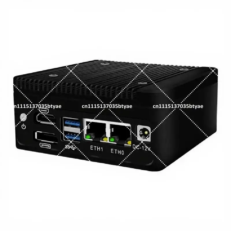 Dual 2.5G LAN Fanless Mini PC N100 DDR5 HDMI2.1 DP1.4 Firewall Router Appliance